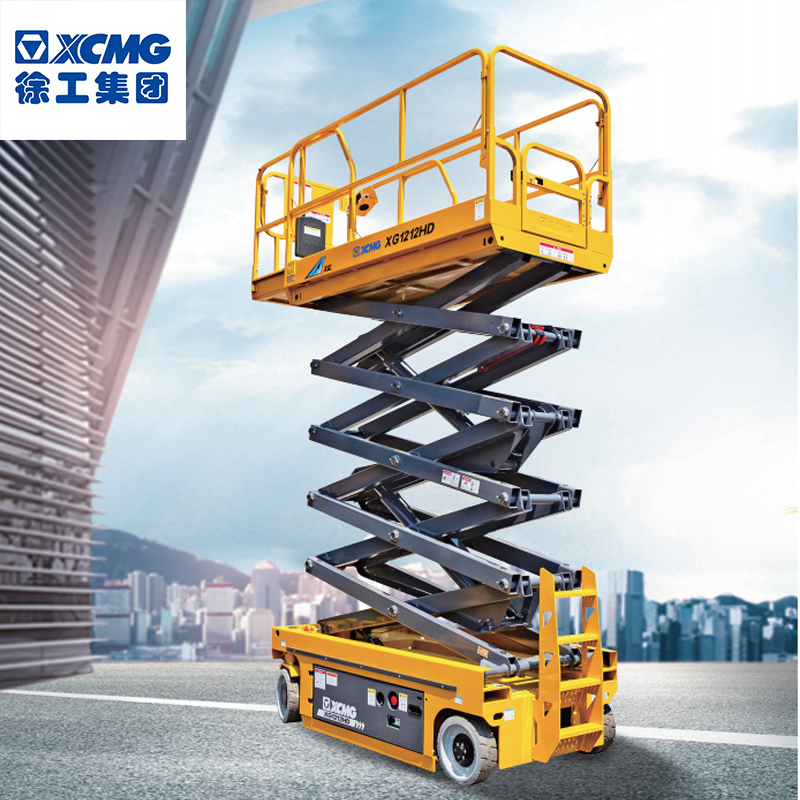 徐工XCMG高空作业平台XG1212HA剪叉式移动式升降机作业高度12米铅酸电池电动款